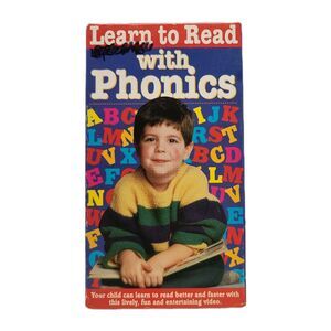 Learn To Read With Phonics VHS Movie VCR Video Tape Learning Education